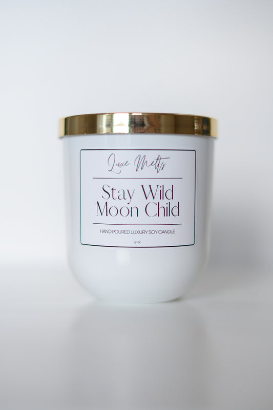 Stay Wild Moon Child Candle